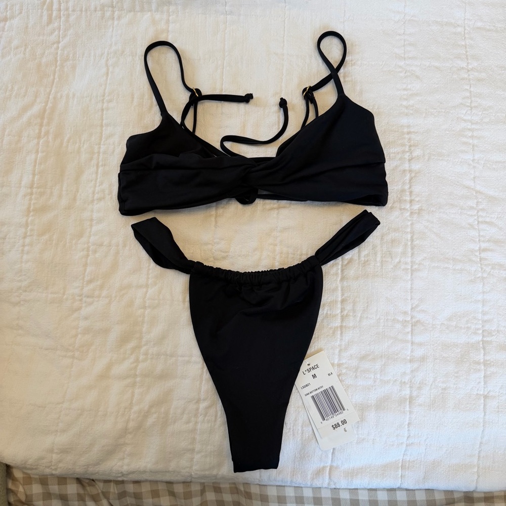 L*space Black Ringo Top (S) / Gina Bottom Bitsy (M) NWT